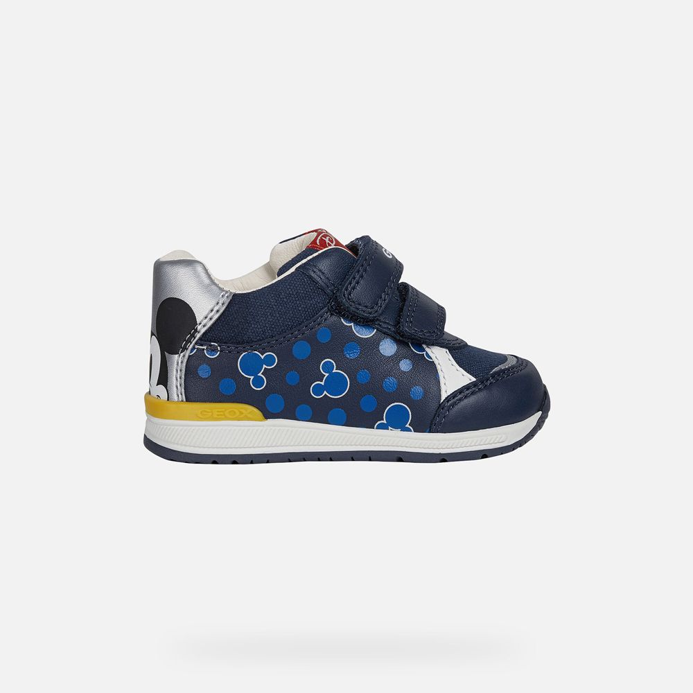 Geox Sneakers Navy/Silver Rishon Boy - Geox Baby Shoes - FWMORK195